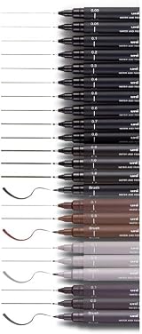 uni-ball PIN Manga Starter Set Fineliners 3 Fineliner 5 Brush Tip 1 Pencil view 6