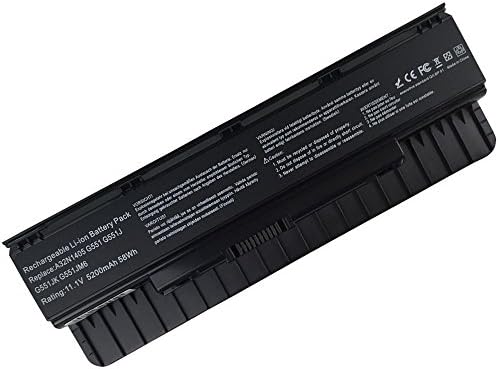 G551 Battery,A32NI405 Replacement Laptop Battery for ASUS G58JK G771 G771JK G771JM G551JK G551JM N551 N751 GL551 GL771 GL551JM GL551JM-DH71 (G551 Battery) (G551 Battery)