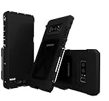 Samsung Galaxy Note 8 Case, LWGON Full Body Armor Bastard Defender Flap Three Anti-stent Metal Protective Shell for Samsung note 8 (metal black)