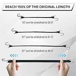 ROBLOCK 31" Rubber Tarp Straps with 150% Max