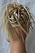 CAISHA XXL Hairpiece Scrunchie Updo Voluminous Slightly Wavy Messy Bun Blonde Mix G13F