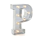 Darice Silver Metal Marquee Letter 9.875