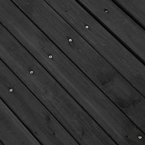 8-Ft Outdoor Garden Bridge with Handrails in Weather Resistant Dark Wood Stain
