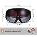 North Wolf OTG Ski Goggles Over Glasses with Goggles Case - Skiing,Snow,Snowboard,Snowboarding,Snowmobile Eyewear with Dual Anti-fog,UV Lens - Large Frame,Best Ski Goggles for Adult,Men,Women