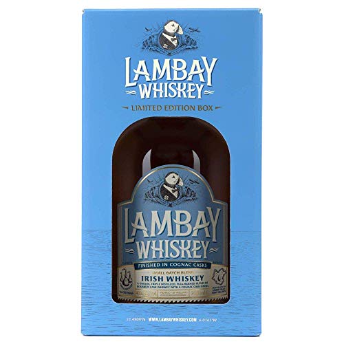 LAMBAY IRISH WHISKEY, Small Batch Blend, dreifach destilliert, fruchtig & nicht torfig mit Geschenkverpackung - 40° 70cl - Saint Patrick Deal – Bild 5