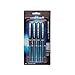 uniball Vision Elite Rollerball Pens, Micro Point (0.5mm), Black, 4 Pack