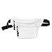 DALIX 3 Pocket Fanny Pack Money Pouch Concealer Runners Bag Waist Belt in White