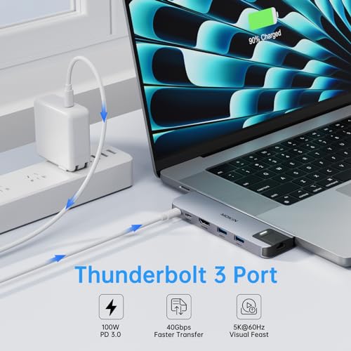 USB C Adapter HDMI Hub for MacBook Pro/Air M1M2M3 2023 2022 2021 13
