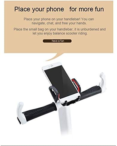 Ecisi Guidon réglable pour Scooter Segway miniPRO miniLITE Ninebot S avec Support pour téléphone, Guidon de Scooter Amovible pour Scooters Auto-équilibrés, Balance Hoverboard