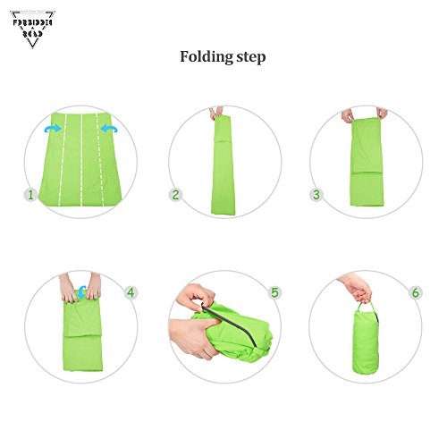 Forbidden Road Sleeping Bag Liner Sleep Sheet Sleep Sack Camping Travel Liner with Pillow Cover Cotton Soft Healthy Clean Extreme Roomy - 2 Sizes 4 Colors (Green, Medium) - Thumbnail 4