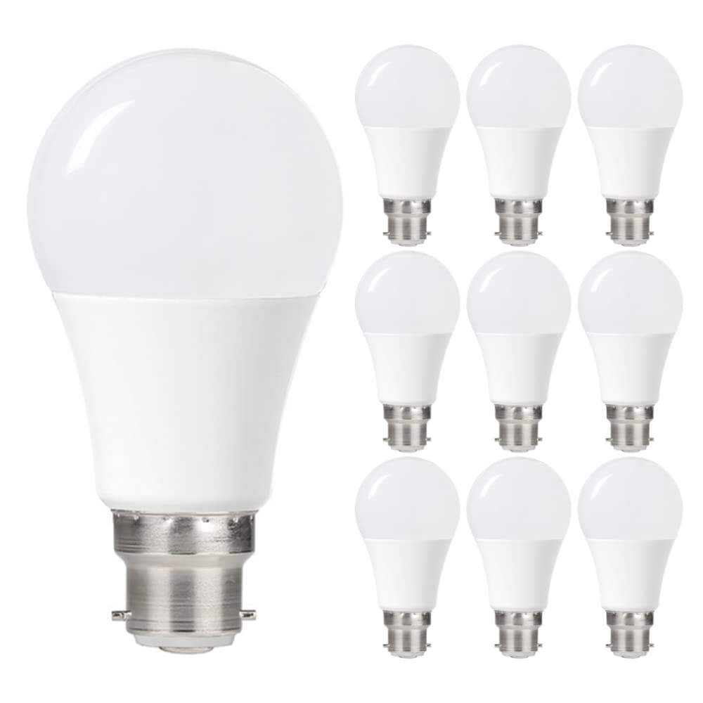 Integral LED Pack of 10 x Frosted Sensor GLS 4.8W B22 470Lm 2700K Warm White (10)