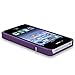 eForCity Snap-On Rubber Coated Case for Apple iPhone 4/4S - Retail Packaging - Purple