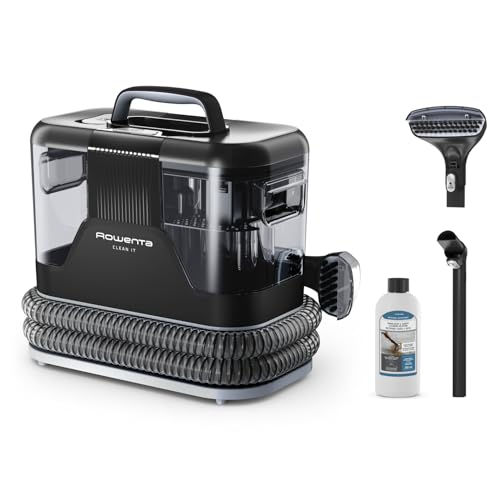 Rowenta Clean It, Lavatappeti Portatile, Lava Tappezzeria per Tappeti, Lava Divani e Auto con Testine Intercambiabili, 3,3 L, Doppio Serbatoio Acqua Pulita/Sporca e Sistema di Auto Pulizia, IN5010