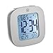 Marathon Compact Alarm Clock with Temperature & Date, Graphite Gray - Large, Easy to Read Display with Backlight - Easy to Set Up & Use - Two AAA Batteries Included