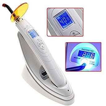 BoNew Dental LED Cure Light with Light Meter White Wireless Lamp 1800MW US Stock - Thumbnail 7