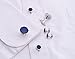 Salutto Men's Cufflinks and Studs Set for Formal French Shirt Formal Navy with Shiny Blue