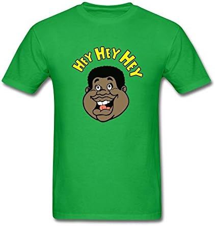 YYShirt Men's Fat Albert Hey Short Sleeve T-Shirt Large Forest Green