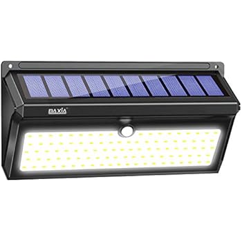 BAXIA TECHNOLOGY Solar Lights Outdoor, Wireless 100 LED Solar Motion