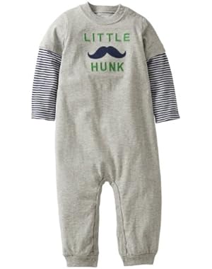Jumpsuit (Baby) - Mustache-12 Months