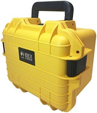 Yellow Hard Protective Case for DSLR Cameras and Other Equipment- Water Tight, Rugged, Pressure Release Valves