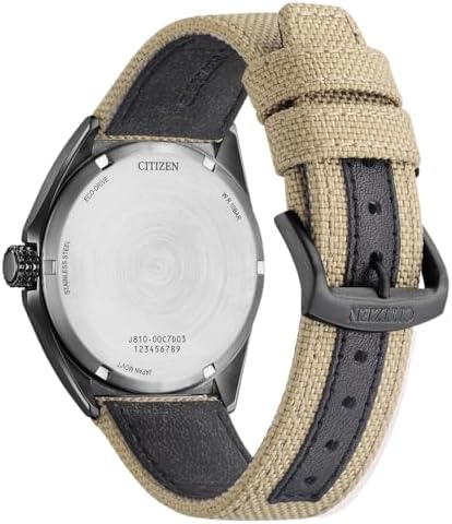 Eco-Drive - Relógio solar para homens com 40 mm de diâmetro e tâmara em diferentes variantes, creme, moderno