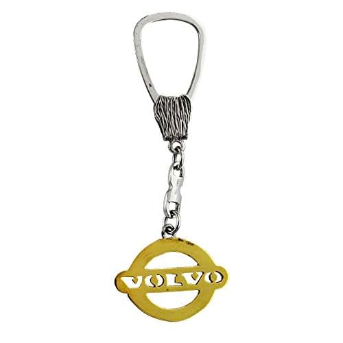 Silver Keychain For Volvo Unique Key ring Solid