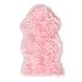 OJIA Faux Sheepskin Fur Rug Soft Fluffy Carpets Chair Couch Cover Seat Area Rugs for Bedroom Sofa Floor Living Room (2 x 3ft, Pink)