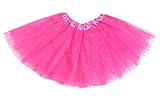 Anleolife 12'' Birthday Tutu Skirt Girls (hot pink)