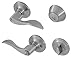 Honeywell 8106305 Wave Combo Door Lever, Satin Nickel