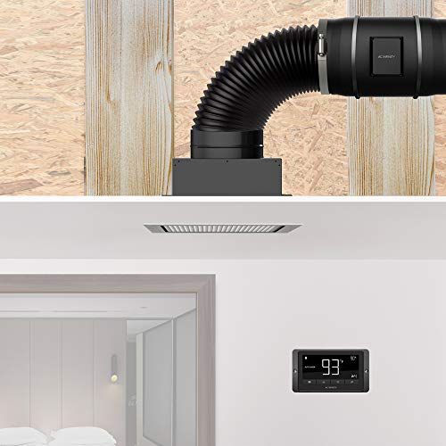 AC Infinity CLOUDWAY Whole House EC Fan T12, 1600 CFM with Temperature