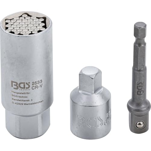BGS 92533 | Multi Socket with Adaptor Set | 10 mm (3/8") Drive | 9 - 21 mm | 3 pcs.