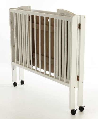 Dream On Me 3 in 1 Portable Folding Stationary Side Crib, White