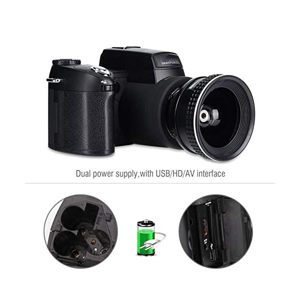 VBESTLIFE DSLR-Camcorder-Kit für Digital kameras, D7300 33MP HD 1080p, 8X-Digitalzoom, 0.5X-Weitwinkelobjektiv, 16X… – Bild 6