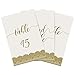 Dessie Wedding Table Numbers (Gold)| 5x7 inch Double Sided with Elegant Calligraphy Design to Liven Up Any Table| Includes Numbers 1-25 and Head Table Card (Also in Silver, Black and Rose Gold)