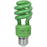 Sunlite SM13/G 13-watt Spiral Energy Saving Compact Fluorescent CFL Light Bulb (40-Watt Incandescent Equivalent), Medium Base, Green