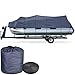 Yescom 600D Oxford Blue 21-24ft Pontoon Boat Cover