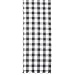 DII Heavyweight Fringed Check Tabletop Collection, Table Runner, 14x72, Gray