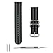 Benchmark Basics Nylon Watch Band – 2-Piece Zulu Strap - 20mm, Black & Gray
