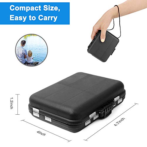 Allnice Angelzubehör-Set, 155-teilig, Angelausrüstung, inklusive Jighaken, Sinker-Gewichte, verschiedene Angelwirbel… – Bild 4