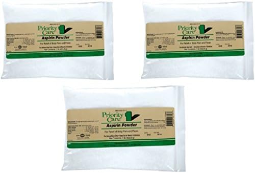 (3 Pack) Priority Care Animal Aspirin Powder, 1 Pound each