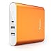i-Blason Aero 10400 mAh Dual Port Ultra Compact External Battery Portable USB Charger Power Bank - Intelli-ChargeTM Wide Compatibility, Fast Charging, High Capacity (Orange)