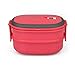 D'Eco Microwavable Lunch Box- Stacking Two Tier Tiffin with Vacuum Seal Lid with carrying handles- BPA Free