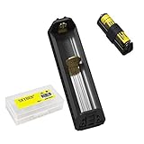 Bundle: Nitecore F1 IMR/Li-ion Battery Charger USB Charger With Skyben Battery Case Compatible With IMR/Li-ion 26650/18650/17670/18490/17500/17335/16340(RCR123)/14500/10440