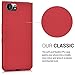 kwmobile TPU Silicone Case for Blackberry KEYone (Key1) - Soft Flexible Shock Absorbent Protective Phone Cover - red matte