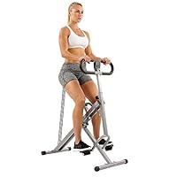 Sunny Health & Fitness Squat Assist Row-N-Ride Trainer for Squat Exercise and Glutes Workout with Included Equipment Instructional and Training Videos