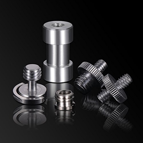 Jovitec Camera Screw, Tripod Screw Adapter Converter Ring Screw for Camera/Monopod/Ballhead/Light Stand/Shoulder Rig (30 Pieces, 5 Sizes)