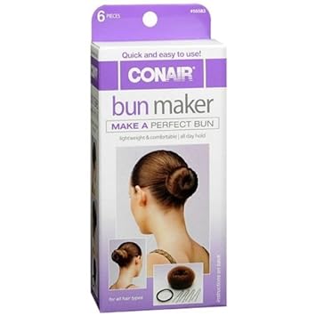 Amazon Com Conair Bun Maker Set 2 Packs Of 6 Count 12 Count