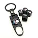 iDoood Steel Car Air Tire Valve Caps and Black Keychain Combo Set for BMW M