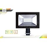 LLT 10W LED Floodlight with Knuckle Mount Super Slim SMD Outdoor Landscape Security Waterproof 5000K (Daylight)
