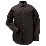 5.11 Tactical TacLite Professional Long Sleeve Tall EDC Shirt, Black, Large